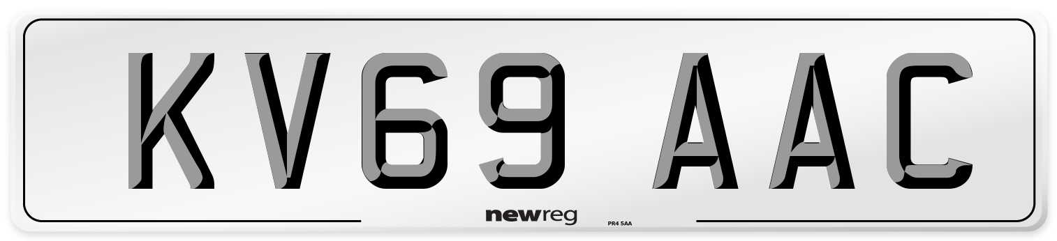 KV69 AAC Number Plate from New Reg
